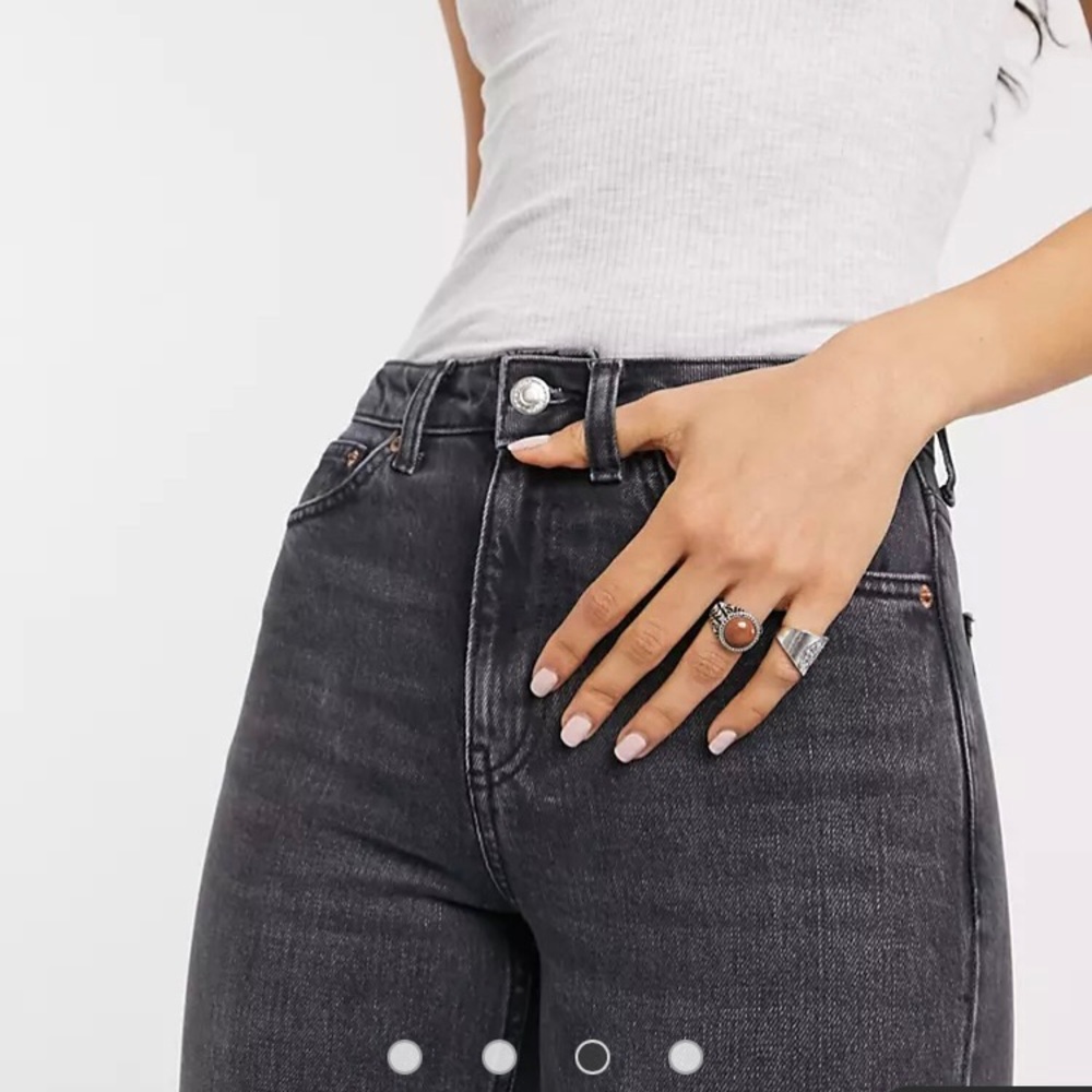 Topshop straight black jeans